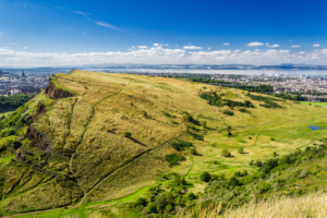 view of Edinburgh from Arthurs Seat